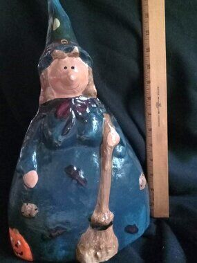 Paper Mache Witch. Halloween deco, SHIPS FREE